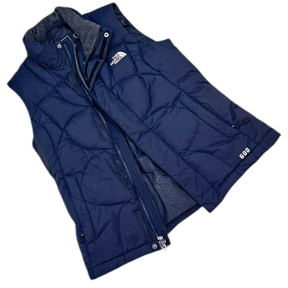 The North Face black zippered Quilted Vest interior pockets size small - Picture 2 of 14